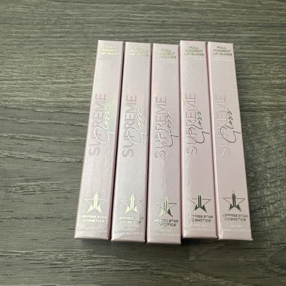 Jeffree Star Supreme Gloss Full Pigment Lip Bundle Of 5
